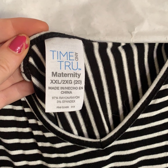 long sleeve stripped maternity shirt - Picture 2 of 4